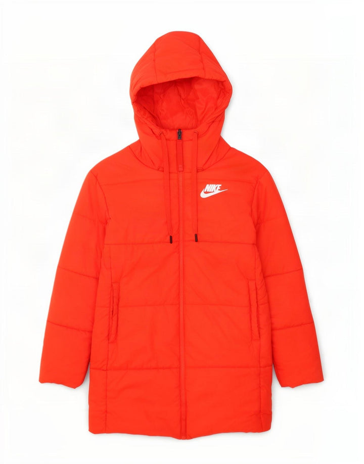 Nike Manteau matelassé réversible surdimensionné pour femme UK 10 Petit Orange
