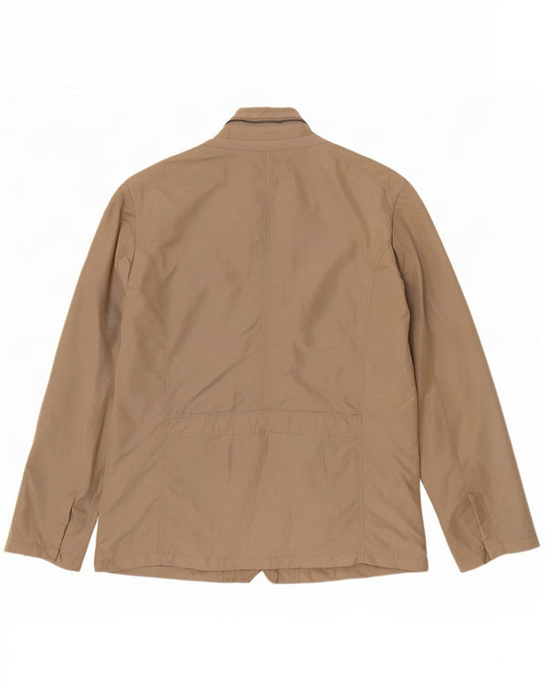 Geox Veste utilitaire à capuche Respira pour homme UK 46 3XL Beige Polyamide
