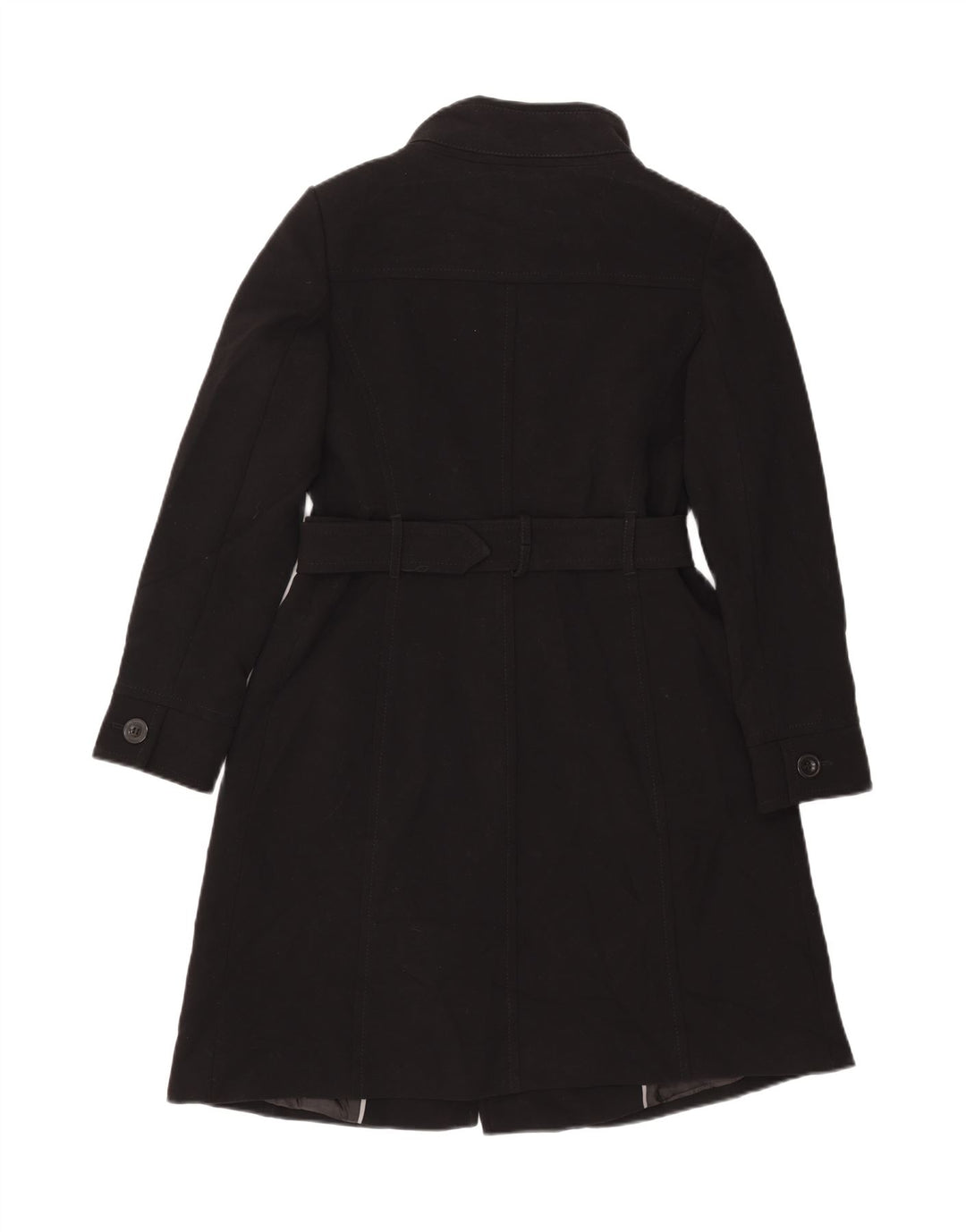 MARKS & SPENCER Manteau Femme UK 14 Moyen Noir Polyester