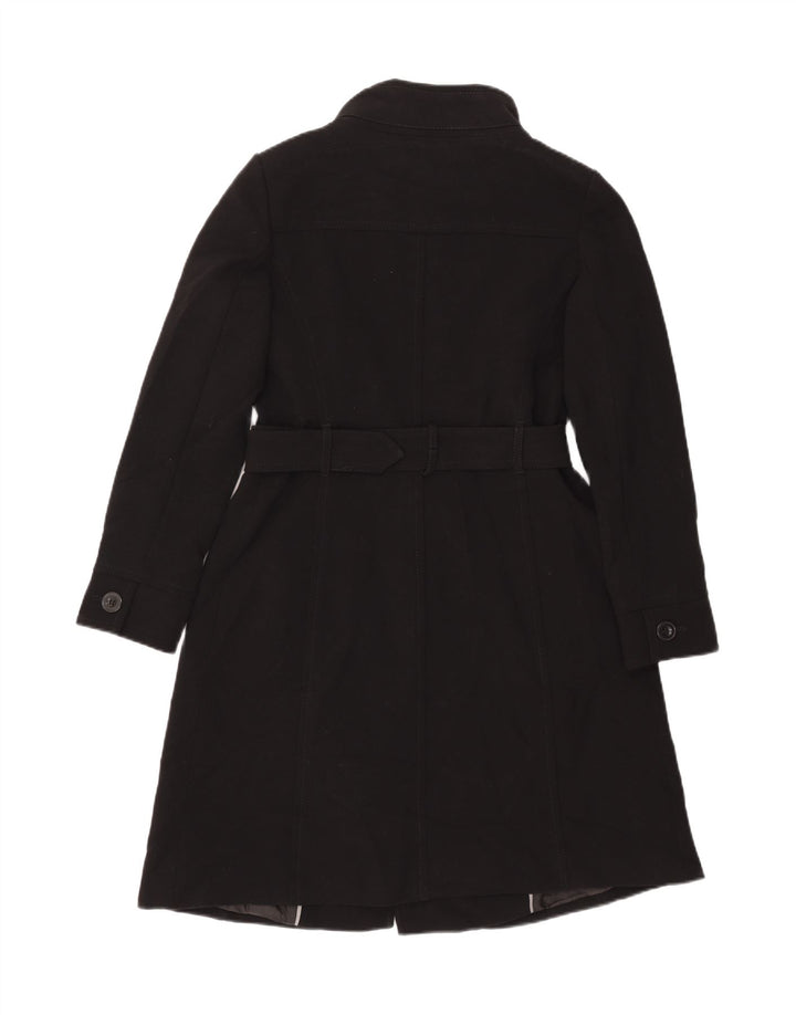 MARKS & SPENCER Manteau Femme UK 14 Moyen Noir Polyester