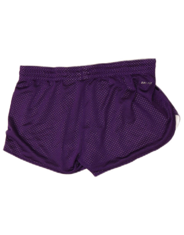 Nike Short de sport Dri Fit pour femme US 4/6 Petit Violet Polyester