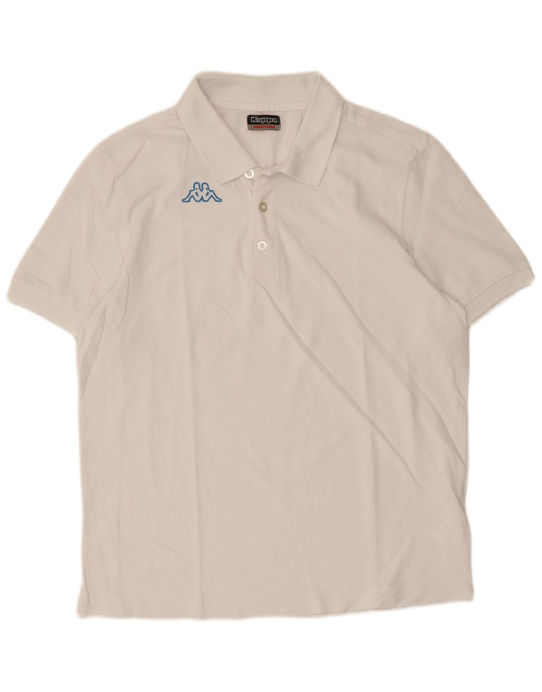 Kappa Polo Homme Blanc Moyen Coton