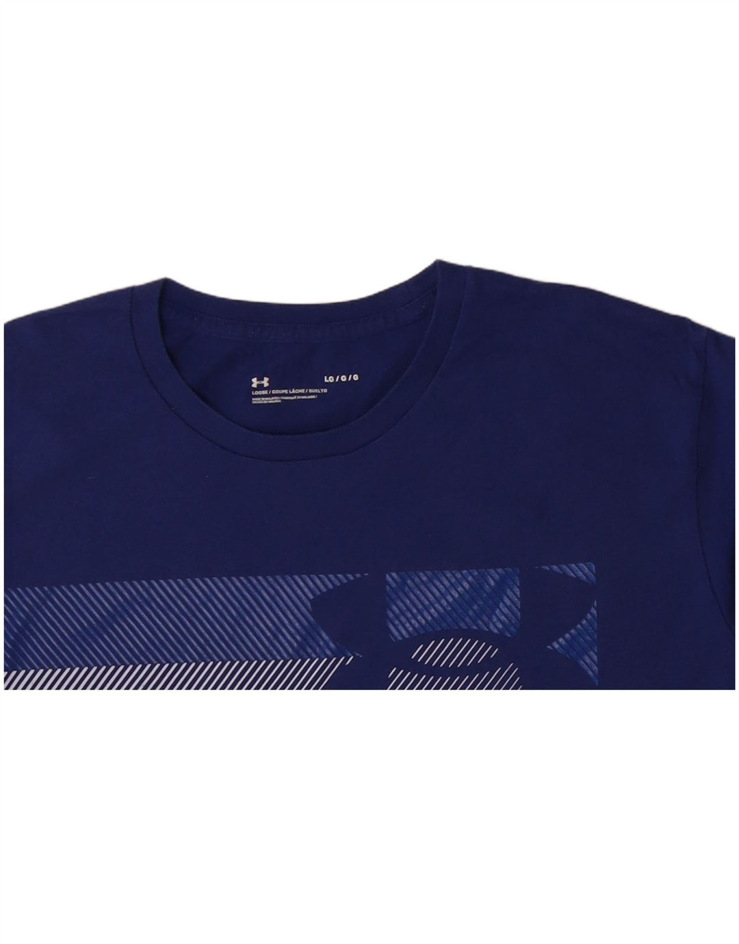 UNDER ARMOUR T-Shirt Graphique Homme Grand Bleu Coton