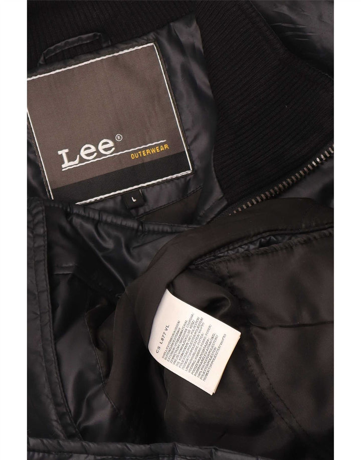 Lee Veste matelassée pour homme UK 40 Large Noir Polyester