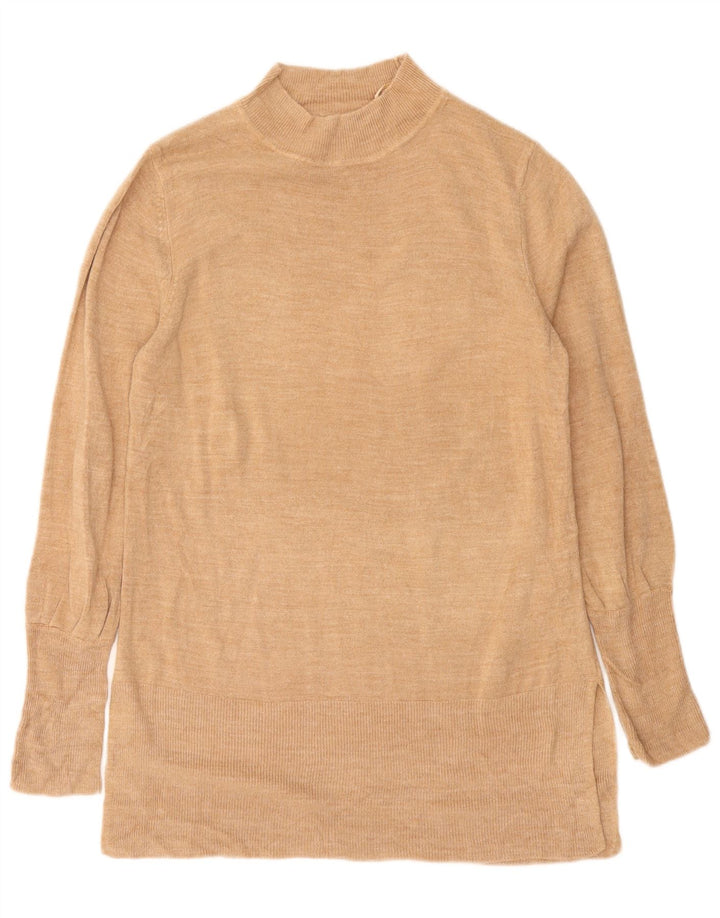 Marks & Spencer Pull col roulé pour femme UK 14 Beige moyen