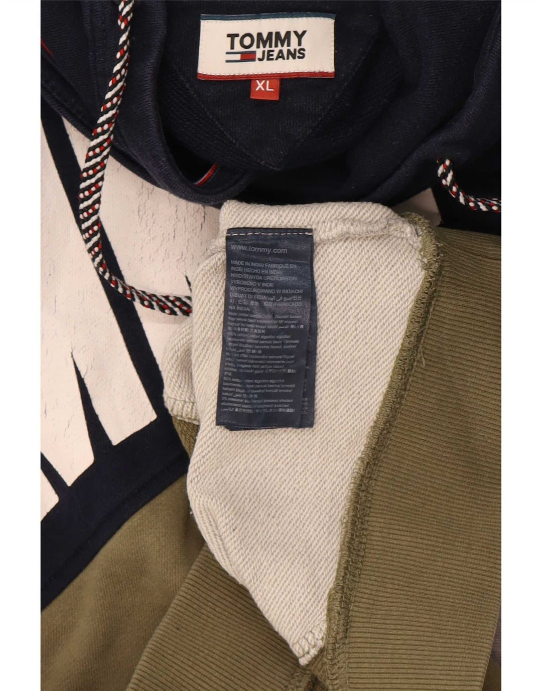 Tommy Hilfiger Sweat-shirt graphique pour homme XL Multicolore Colourblock