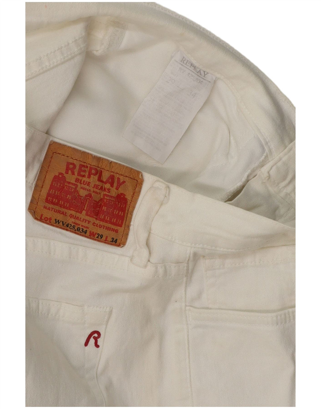 REPLAY Jean Bootcut Femme W29 L30 Blanc