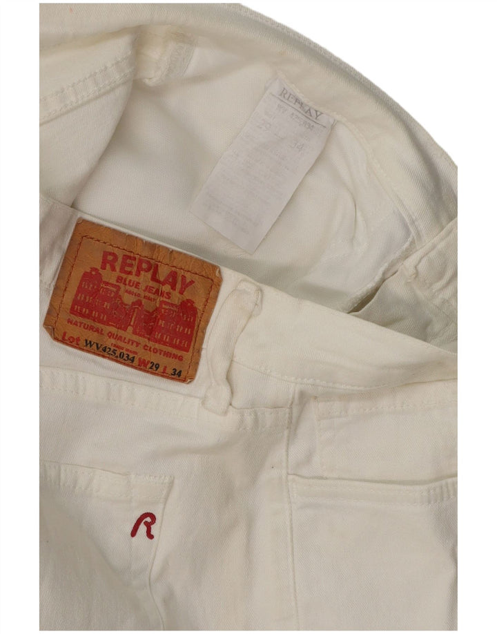 REPLAY Jean Bootcut Femme W29 L30 Blanc
