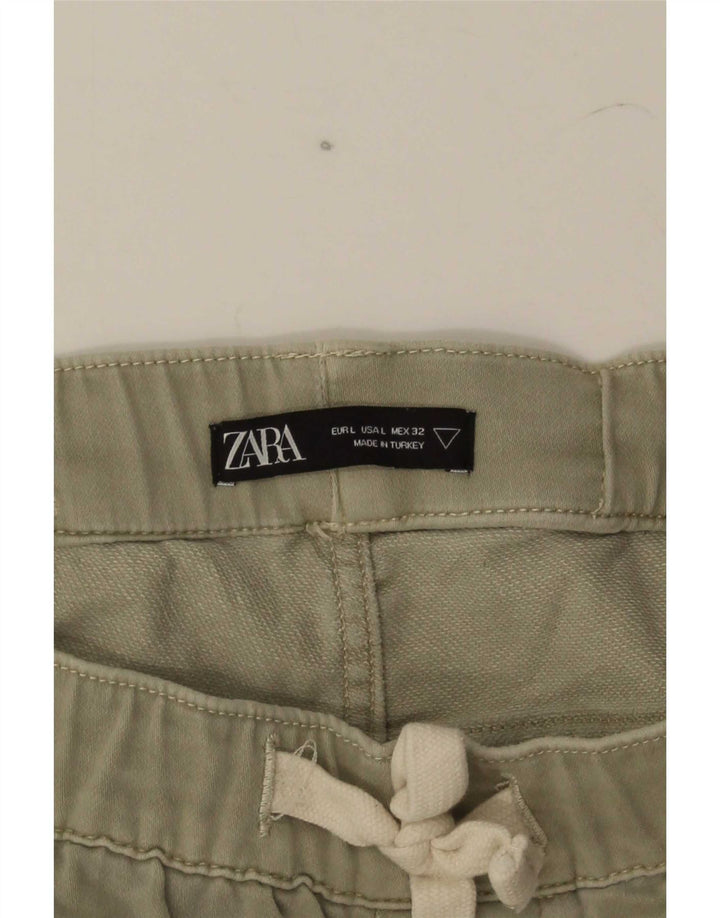 Zara Short Chino Homme Large W32 Kaki