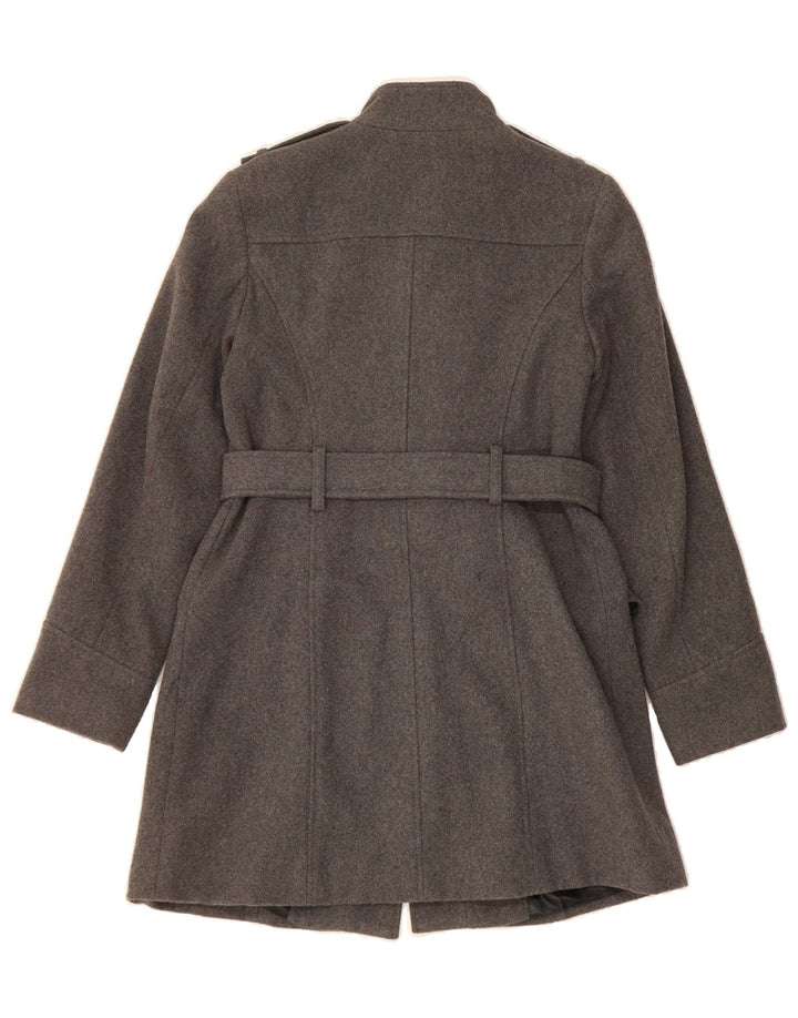 MOSSIMO Womens Military Overcoat UK 14 Medium Grey Wool Vintage Mossimo and Second-Hand Mossimo from Messina Hembry 