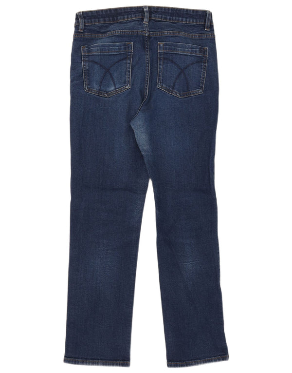 Crew Clothing Jean droit pour femme UK 12 Medium W30 L26 Bleu Coton