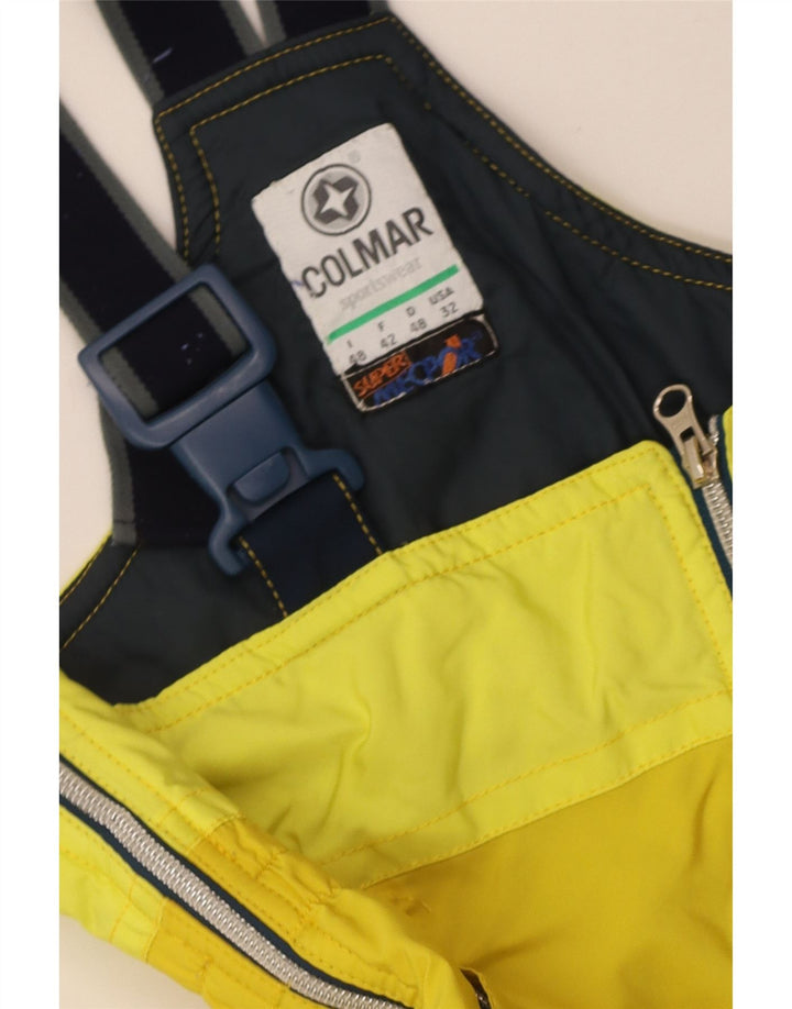 Colmar Pantalon de Ski Salopette Homme IT 48 Jaune Moyen Colourblock