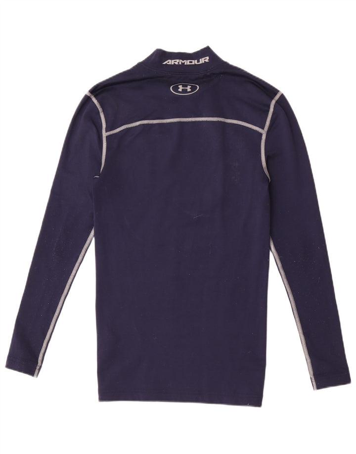Under Armour Cold Gear Graphic Haut à manches longues pour homme Bleu marine rayé