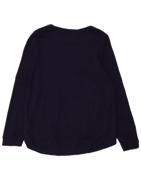 Oasis Sweat-shirt surdimensionné graphique pour femme UK 10 Small Bleu marine