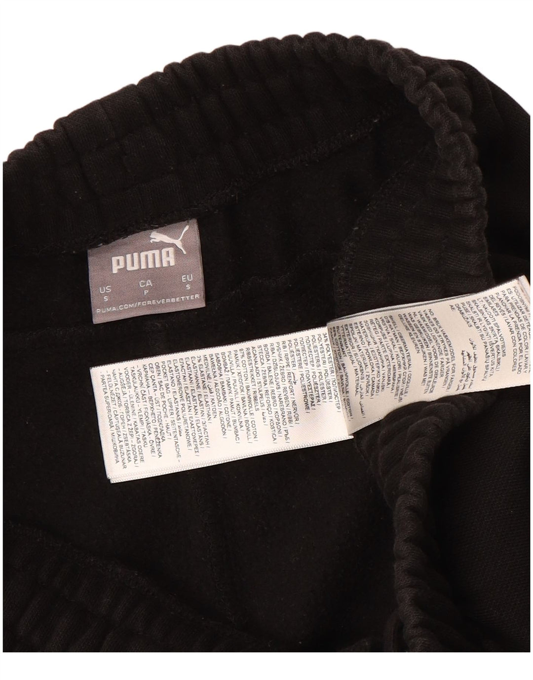 Puma Pantalon de survêtement pour homme en coton noir Taille S