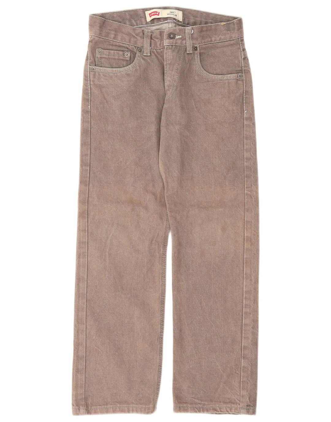 Levi's Jean 505 Regular Droit Femme W25 L25 Gris Coton