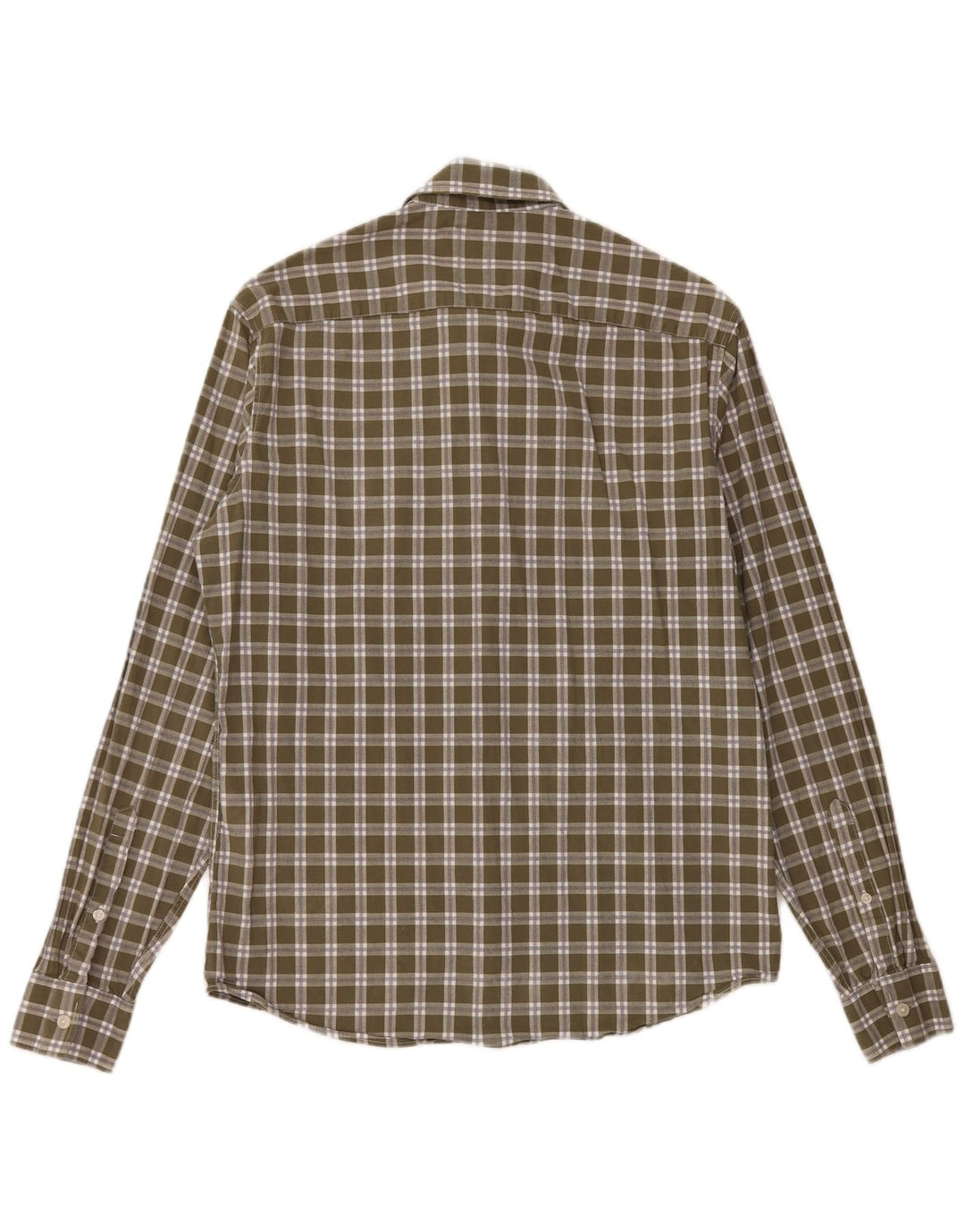 MICHAEL KORS Chemise Slim Fit Homme Kaki Moyen à Carreaux Coton