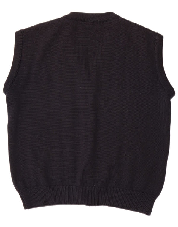 WESTBURY Pull Cardigan sans Manches Homme Bleu Marine Moyen