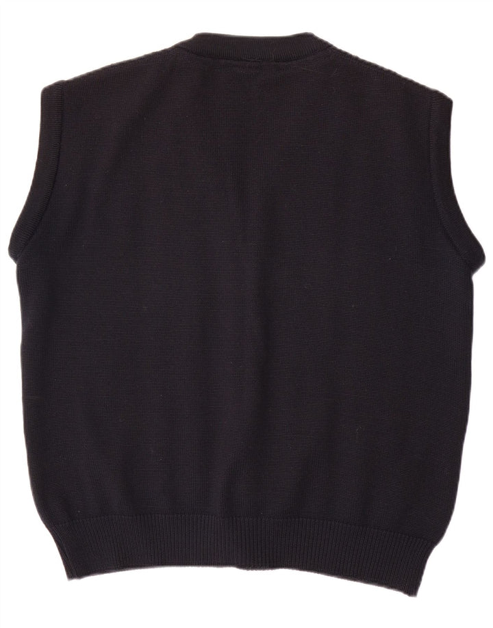 WESTBURY Pull Cardigan sans Manches Homme Bleu Marine Moyen