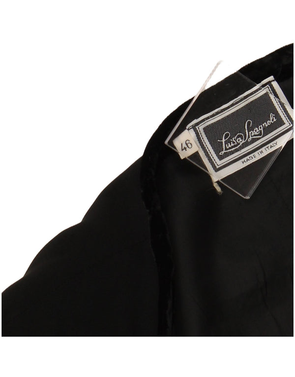 LUISA SPAGNOLI Veste Blazer Ouverte Femme IT 46 Large Noir