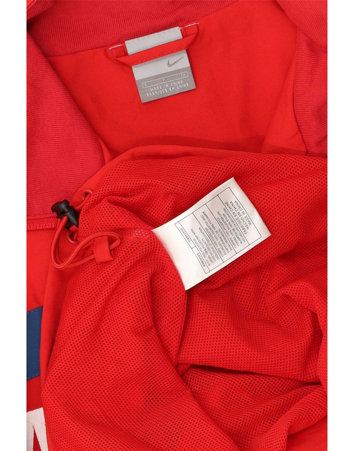 Nike Veste de pluie graphique pour homme UK 36 Petit Rouge Colorblock Polyester