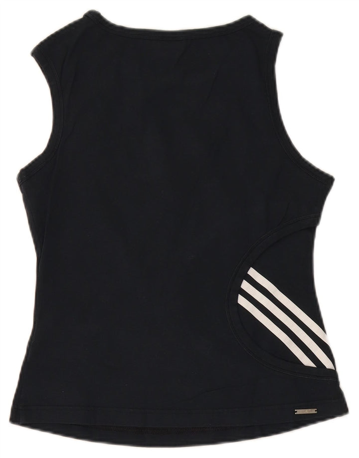 Adidas Débardeur Femme UK 10 Petit Coton Noir