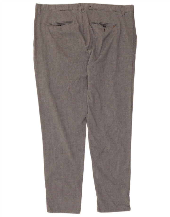 Zara Pantalon Chino Slim Homme EU 48 XL W38 L28 Gris Polyester