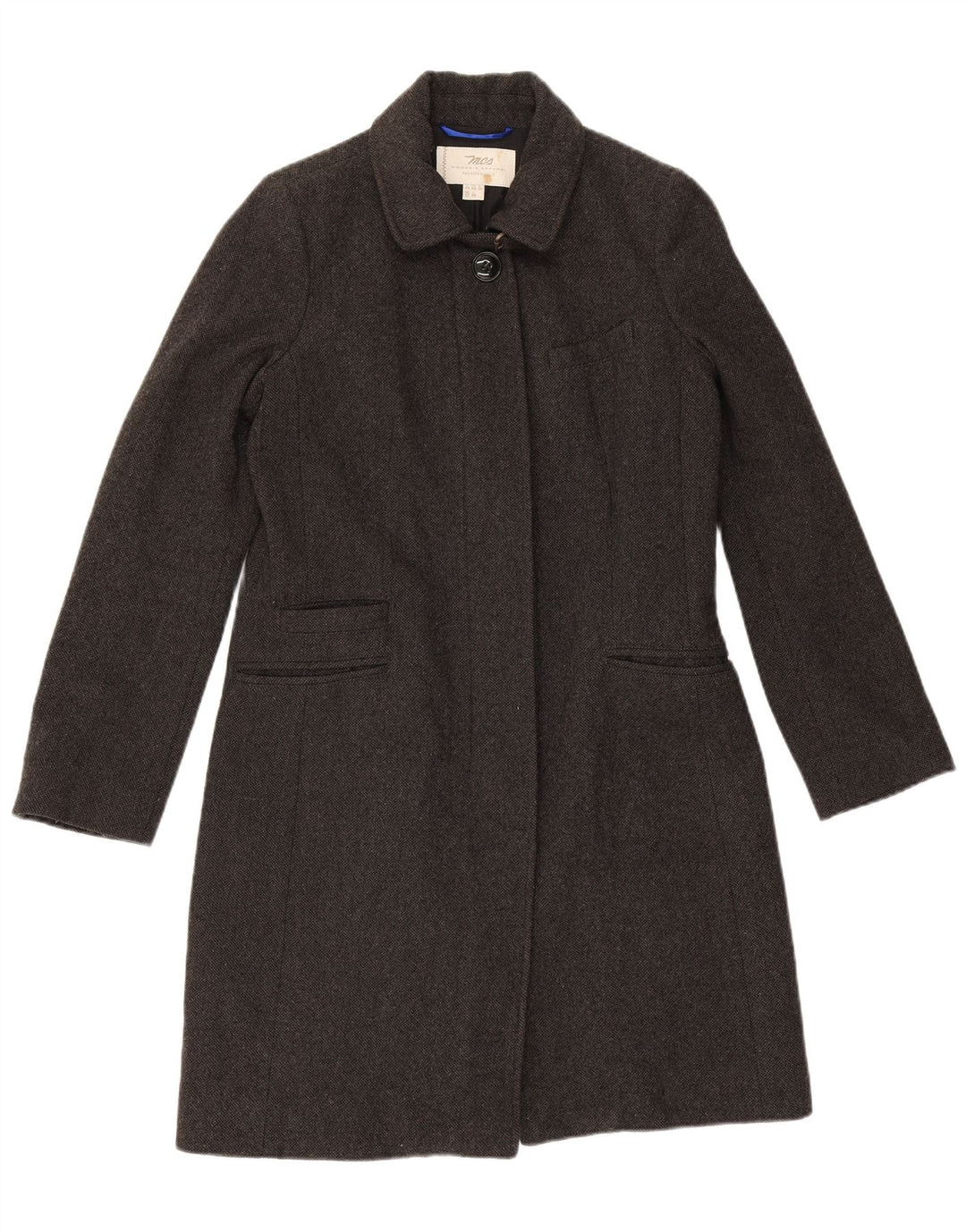 MARLBORO CLASSICS Manteau Femme UK 12 Laine Gris Moyen