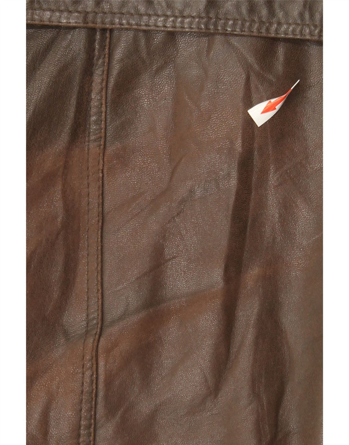 Veste en cuir homme vintage IT 52 XL Cuir marron