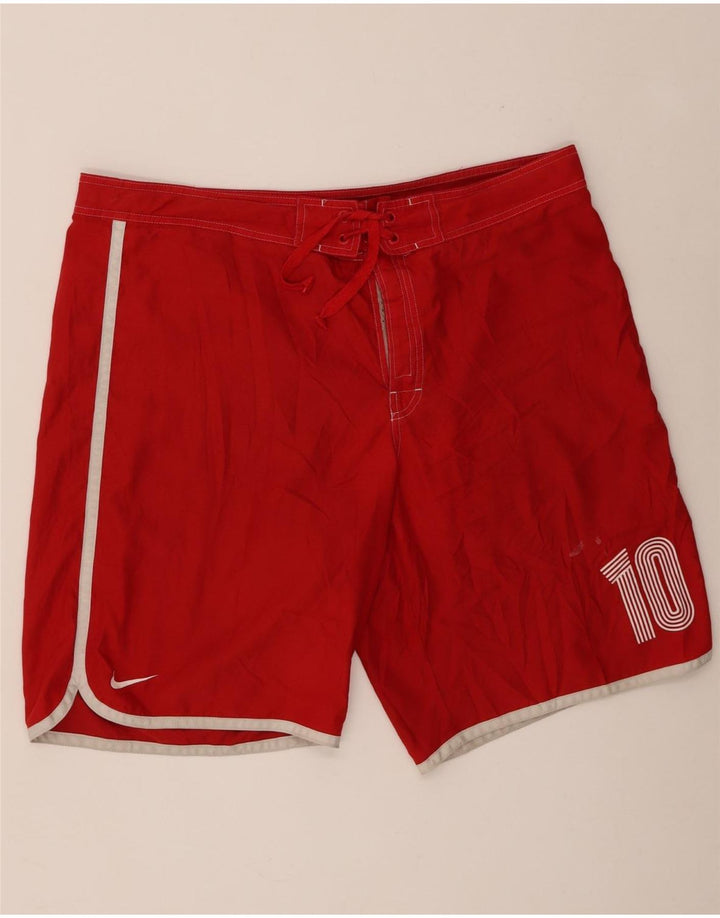 Nike Maillot de bain graphique pour homme XL Rouge Polyester