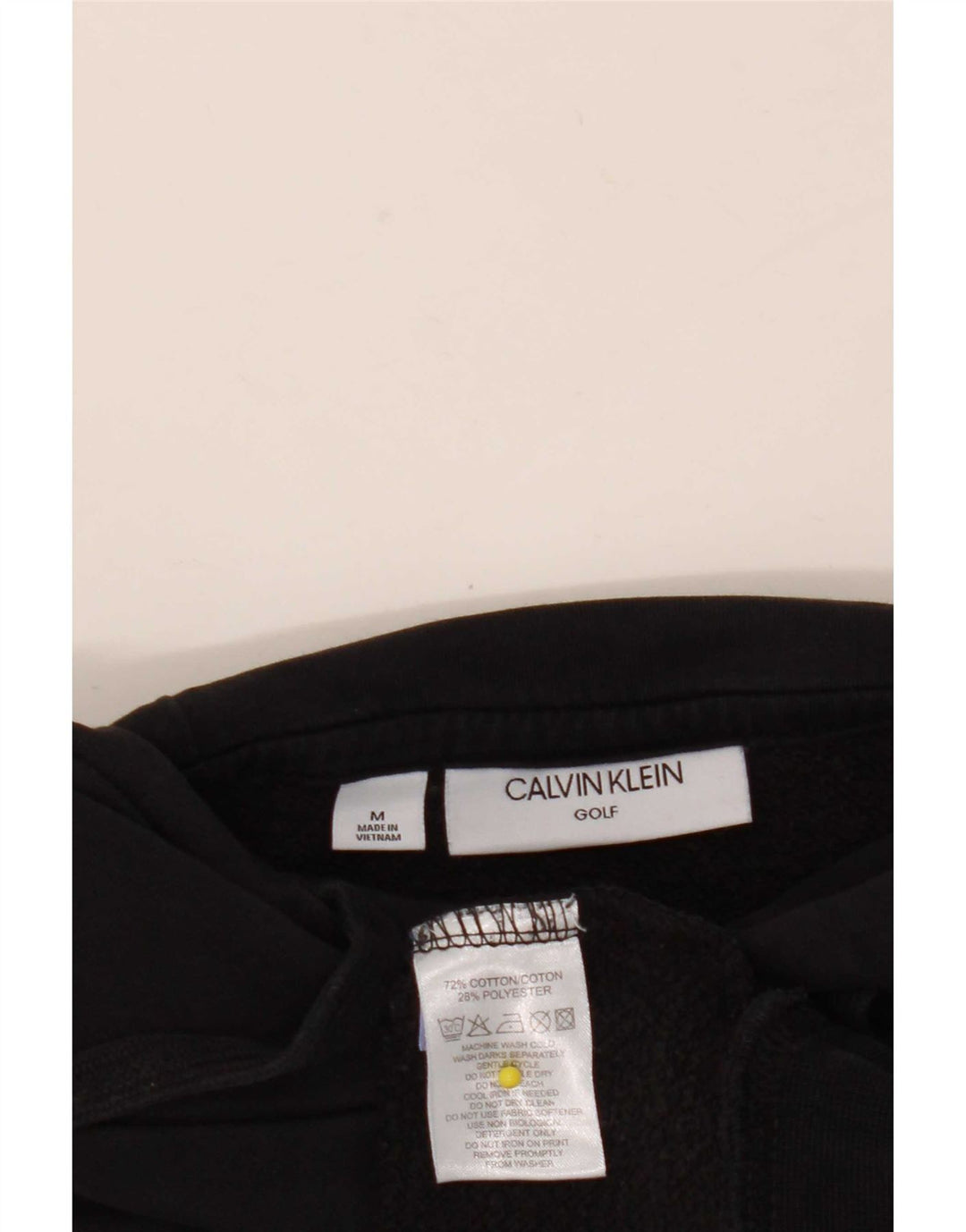 Calvin Klein Pull à capuche Golf homme en coton noir moyen