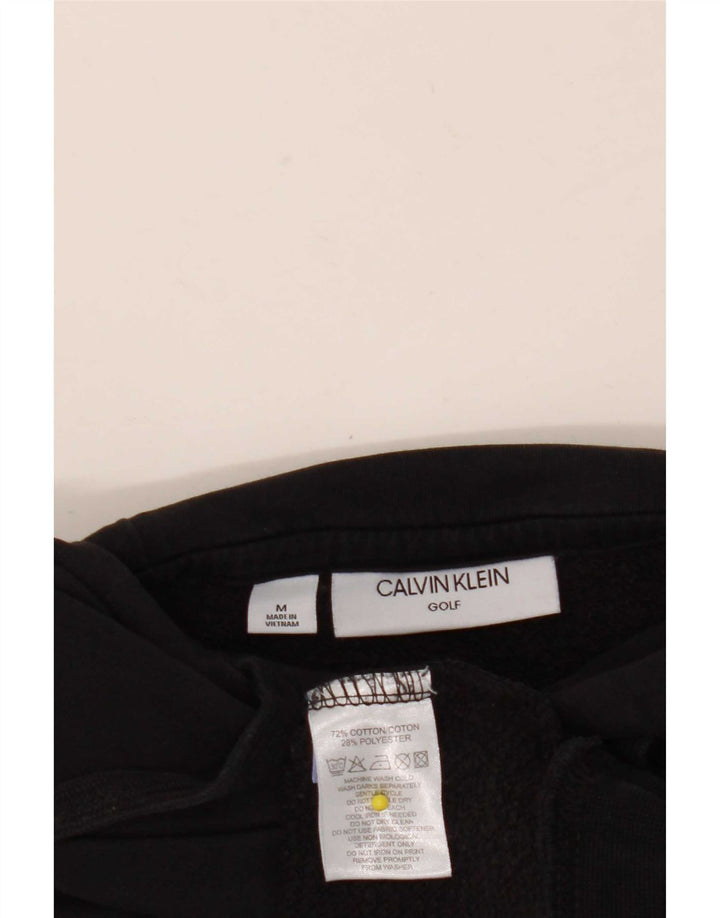 Calvin Klein Pull à capuche Golf homme en coton noir moyen