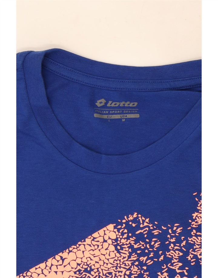 Lotto T-Shirt Graphique Homme Bleu Moyen