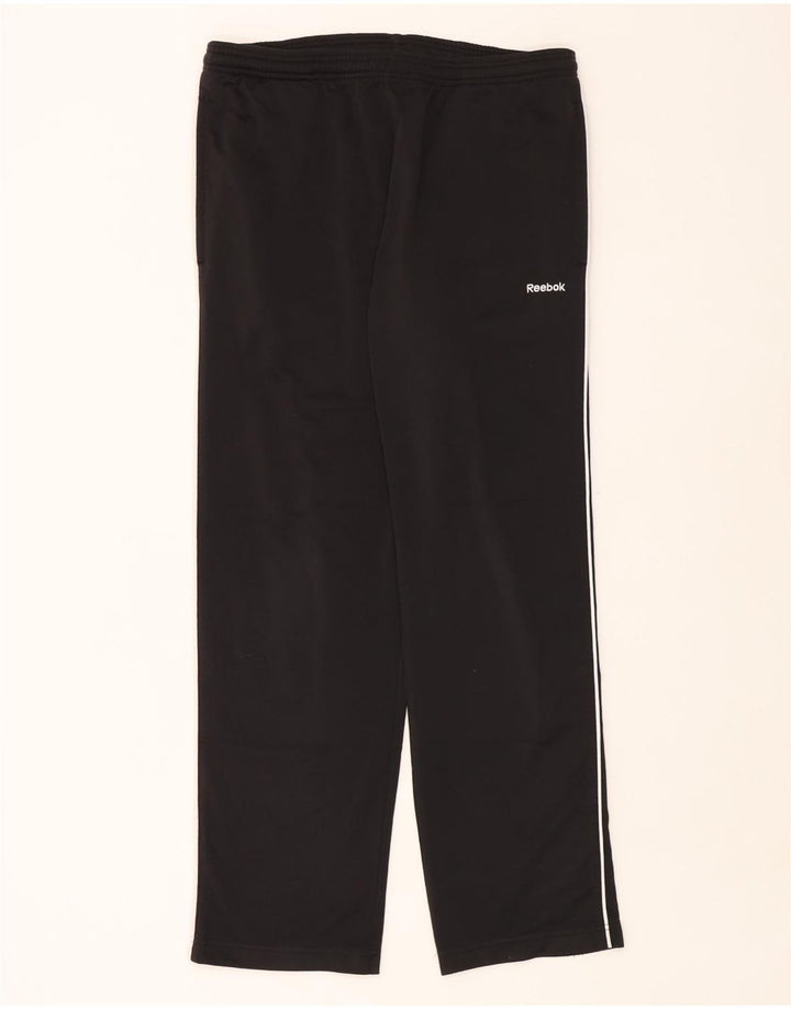 Reebok Pantalon de Survêtement Homme Petit Noir Polyester