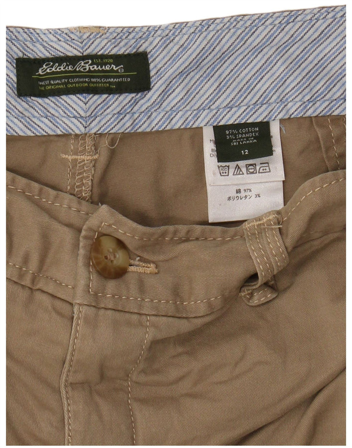 EDDIE BAUER Bermuda Homme US 12 Large W34 Coton Beige