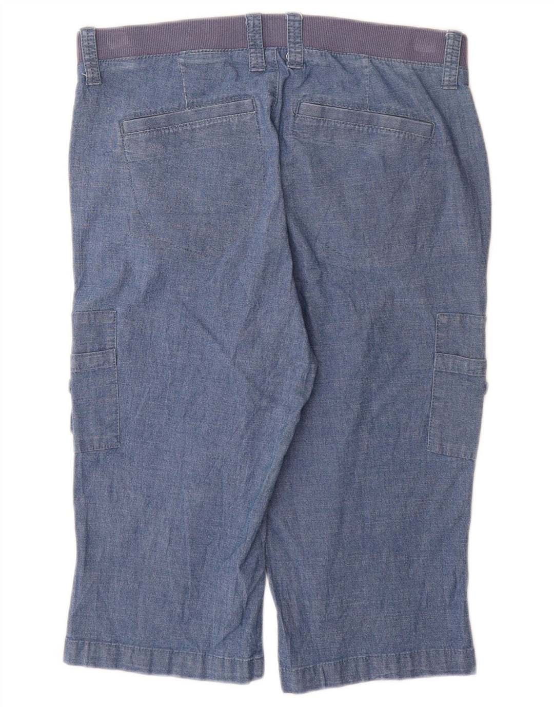 Lee Bermuda cargo taille moyenne pour femme US 10 Large W30 Bleu Coton