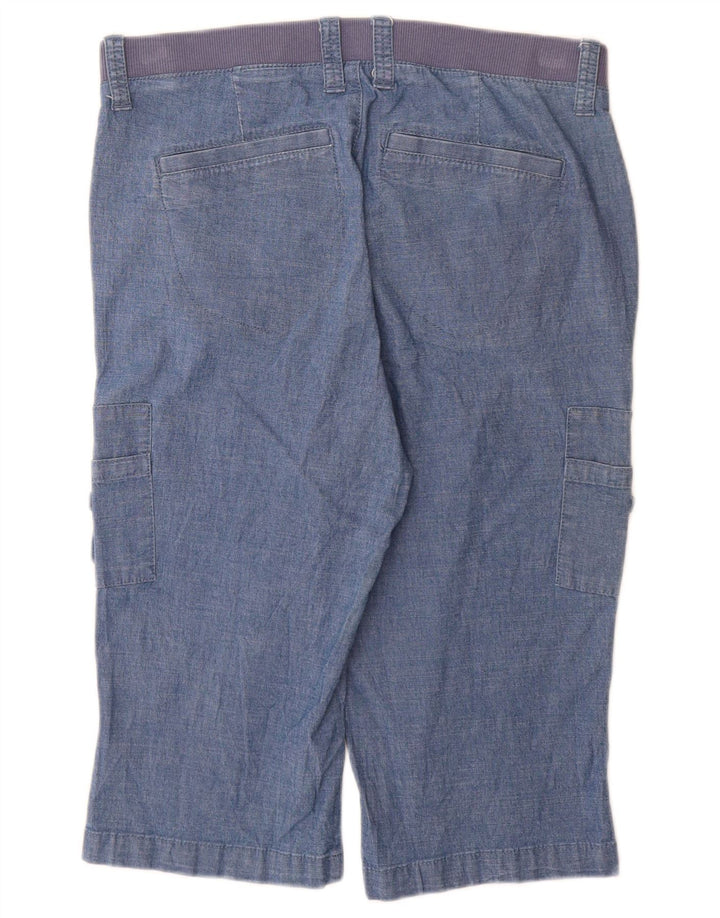 Lee Bermuda cargo taille moyenne pour femme US 10 Large W30 Bleu Coton