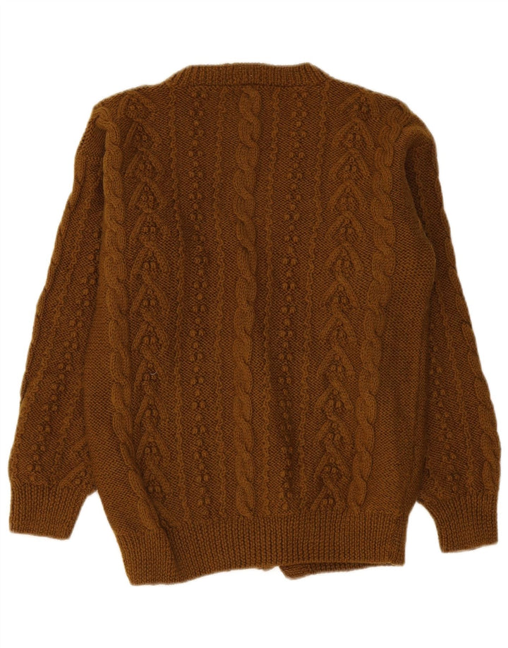 Balloon Womens Cardigan Sweater UK 10 Petite laine kaki