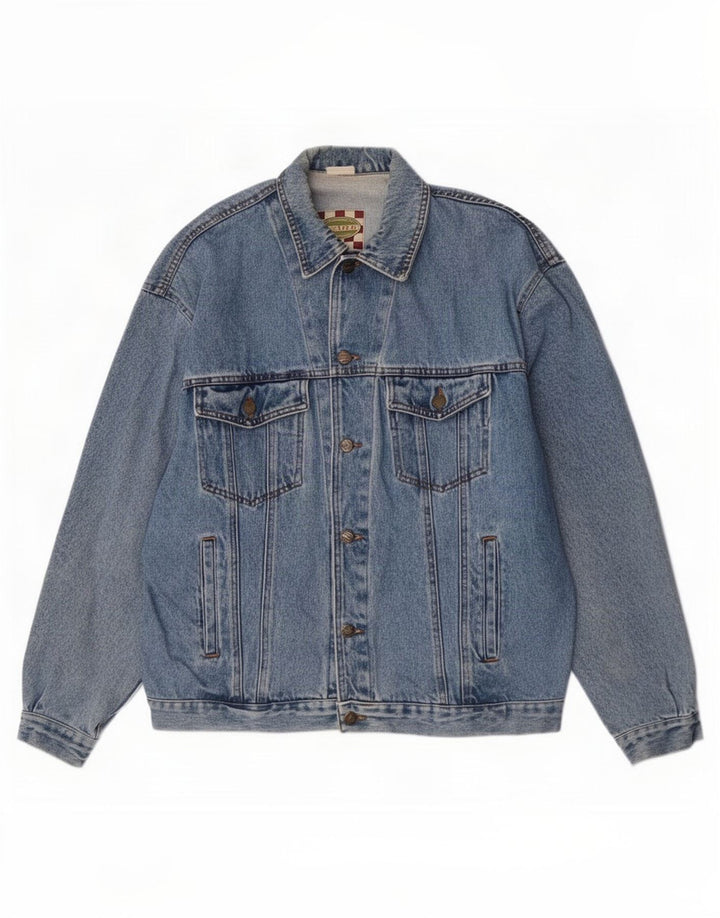 CLARK Veste en Jean Homme UK 42 XL Bleu