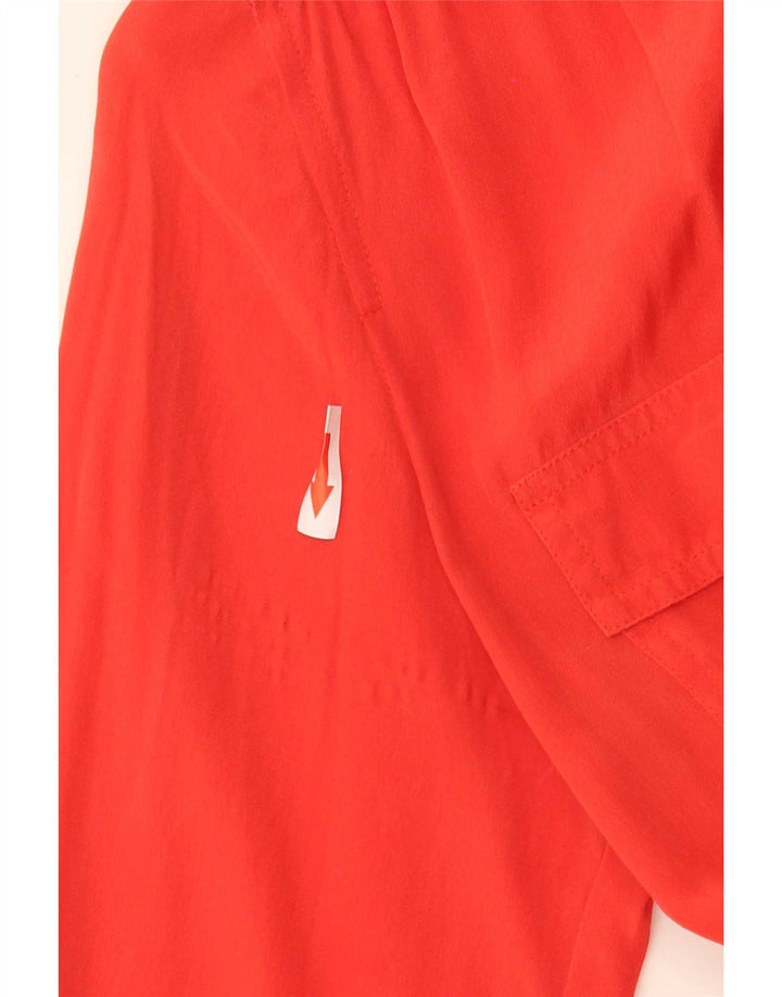 J. Crew Chemise Femme US 6 Soie Rouge Moyen