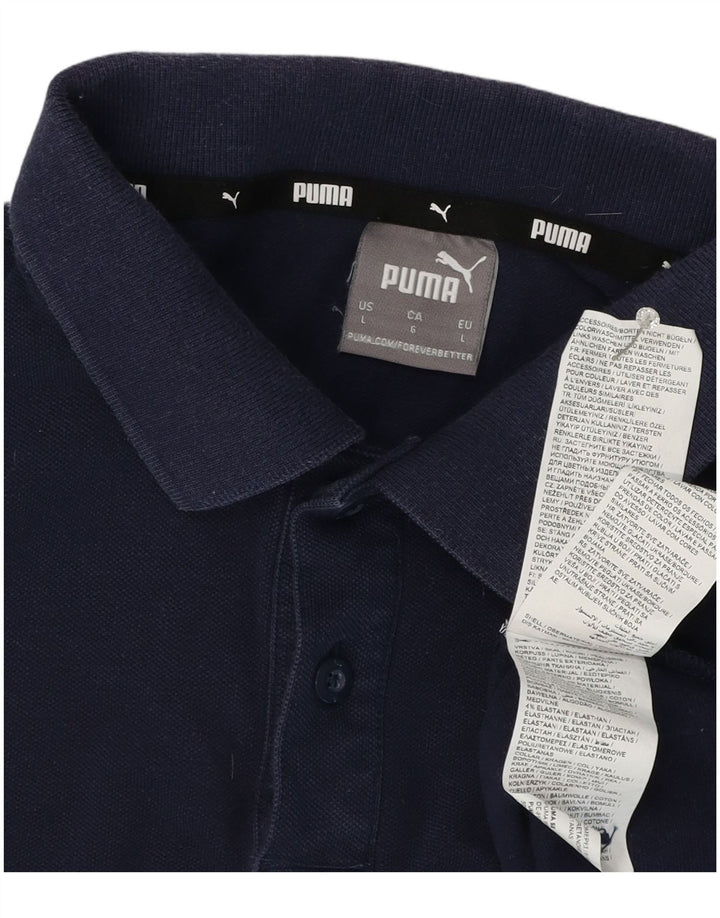 Puma Polo Homme Grand Bleu Marine Coton