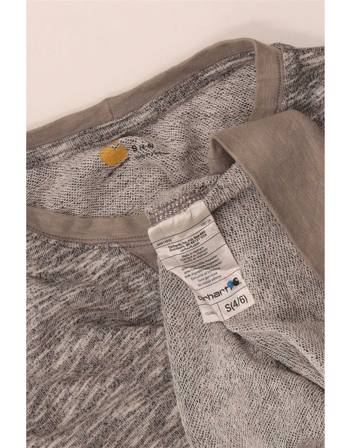 Carhartt Sweat-shirt pour femme US 4/6 Petit gris chiné en coton