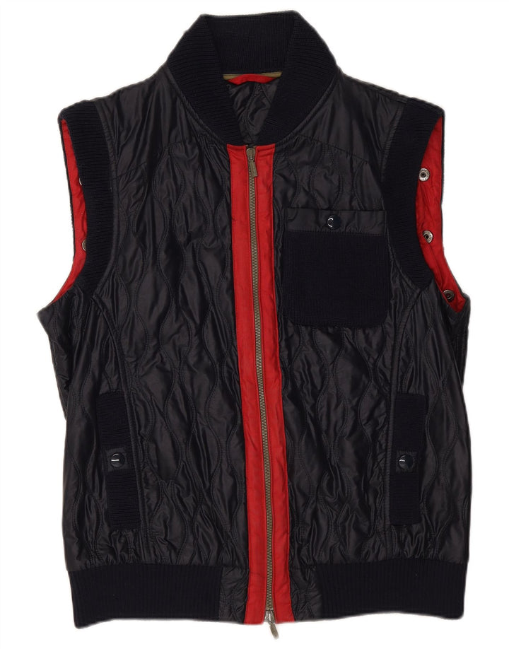 Iceberg Gilet matelassé homme IT 52 XL bleu marine colour block polyamide