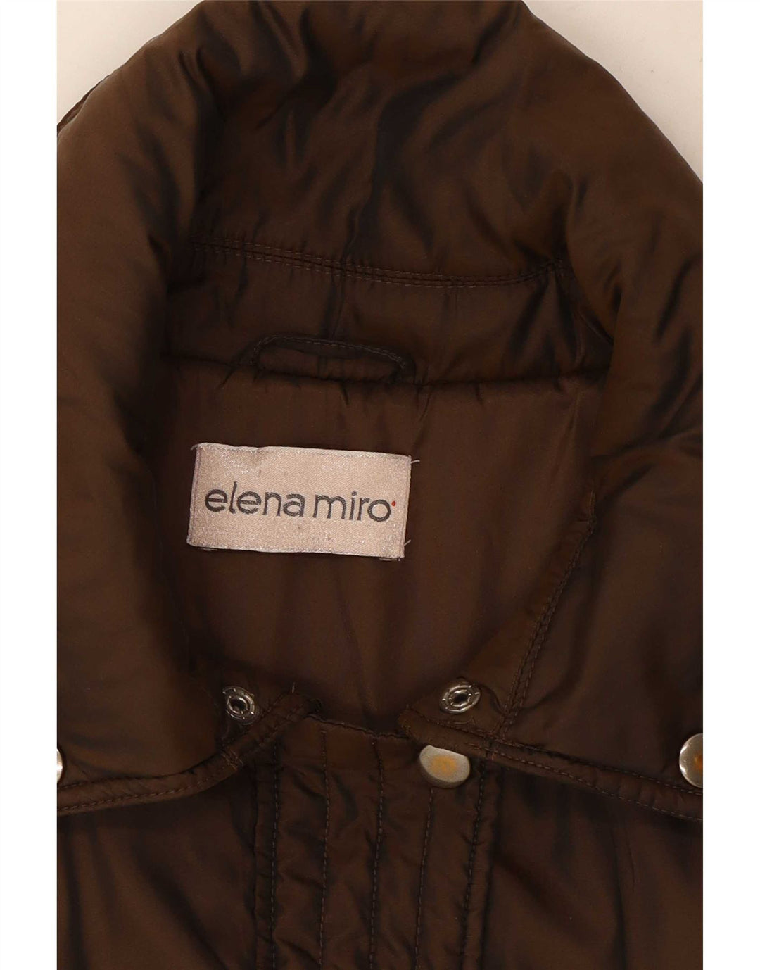 ELENA MIRO Veste matelassée pour femme UK 18 XL Marron Polyester