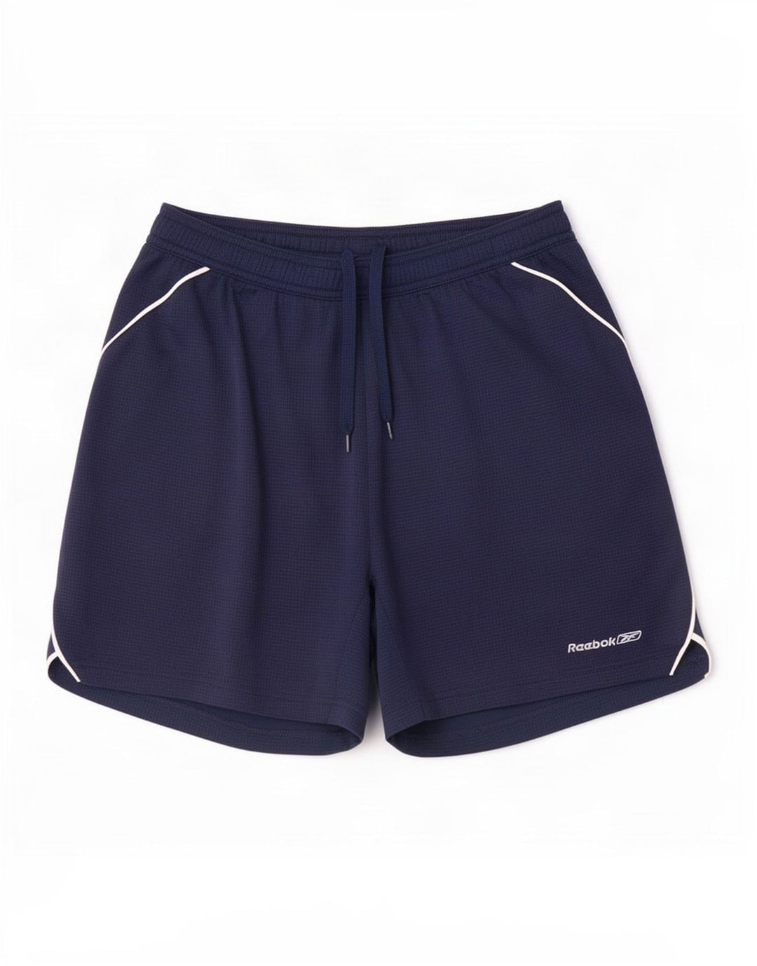 Reebok Short de sport homme petit bleu marine polyester