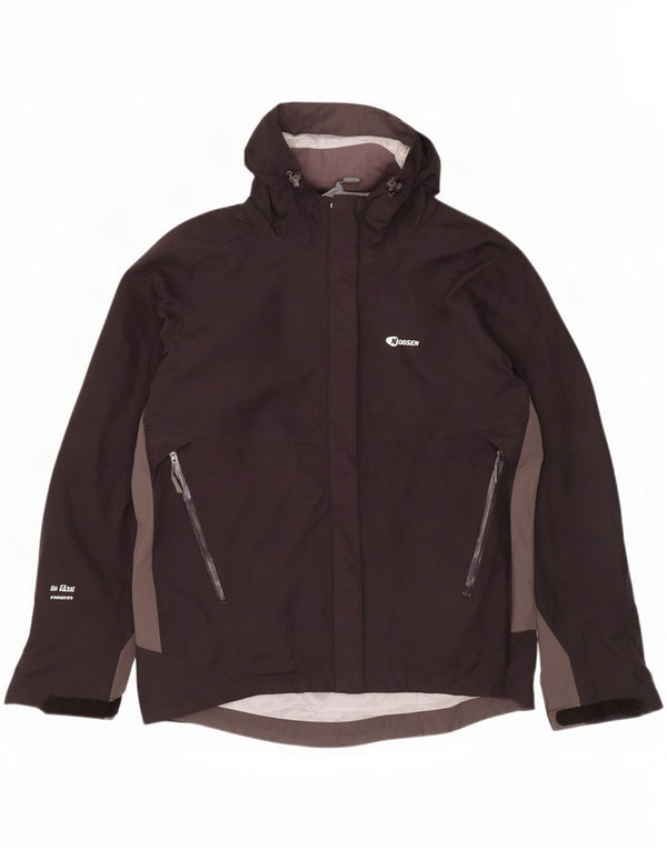Nordsen Veste de pluie à capuche pour homme UK 38 Medium Noir Colorblock Nylon