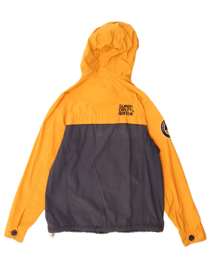 Superdry Veste coupe-vent graphique pour hommes UK 40 Large Orange Colourblock