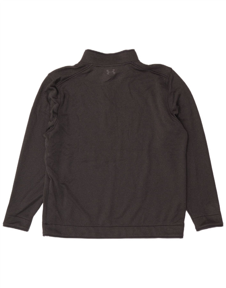 Under Armour Sweat-shirt à col zippé pour homme 2XL Noir Polyester