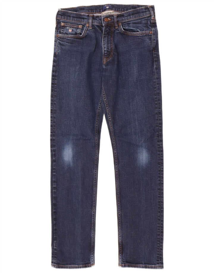 Gant Jean Slim Homme W30 L32 Bleu Marine Coton