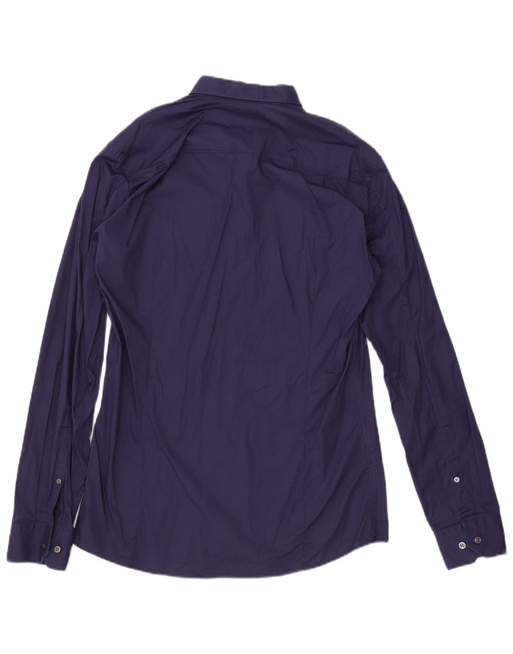 HUGO BOSS Chemise Slim Fit XL Bleu Marine Coton